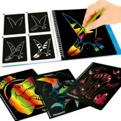 New DEPESCHE Dino World Magic Scratch Book