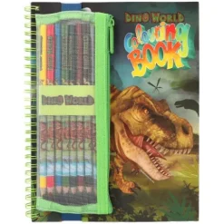 Hot DEPESCHE Dino World Malbuch mit Buntstiften