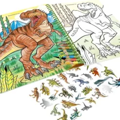 Hot DEPESCHE Dino World Malbuch mit Buntstiften