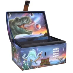 Discount DEPESCHE Dino World Schatztruhe mit Code, Sound und Licht