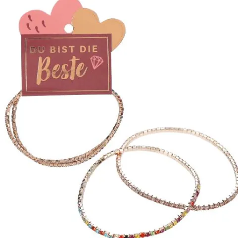 Discount DEPESCHE LOVIES Strassarmband Set