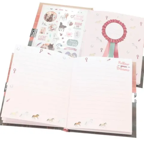 Outlet DEPESCHE Miss Melody Tagebuch mit Stickern, Motiv 2