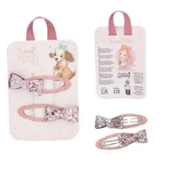 Discount DEPESCHE Princess Mimi Haarspangen Glitzer Motiv und Textil