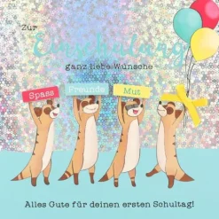 DEPESCHE Schulanfangskarten im Display quadratisch