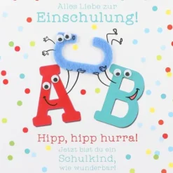 DEPESCHE Schulanfangskarten im Display quadratisch