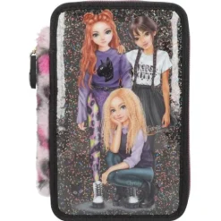 New DEPESCHE TOPModel 3 Fach Federtasche REBEL KITTY