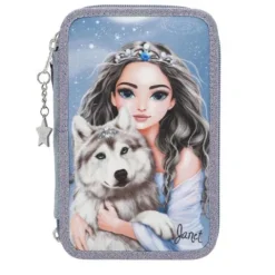 Clearance DEPESCHE TOPModel 3 Fach Federtasche WOLF