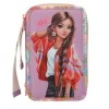 New DEPESCHE TOPModel 3 Fach Federtasche mit Anhänger GIRL POWER