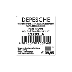 New DEPESCHE TOPModel 3 Fach Federtasche mit Anhänger GIRL POWER