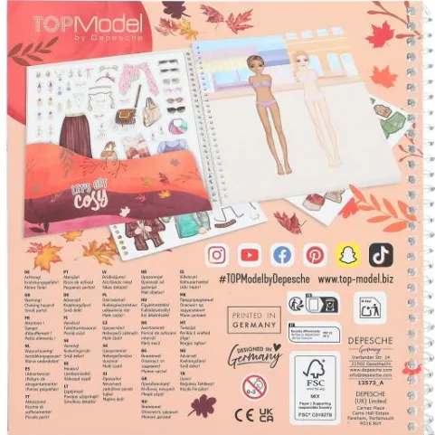Sale DEPESCHE TOPModel Dress Me Up Stickerbuch COSY