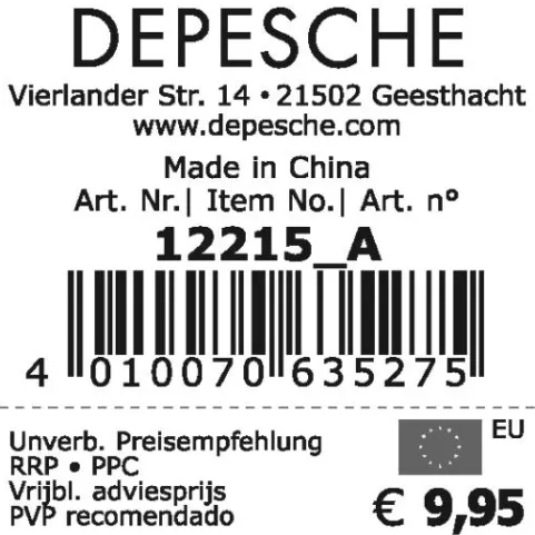 Hot DEPESCHE TOPModel 18er Buntstifte-Set mit Anspitzer