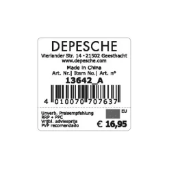 Hot DEPESCHE TOPModel Fächerschlamper LEOHEART