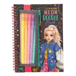 Outlet DEPESCHE TOPModel Neon Doodle Malbuch-Set