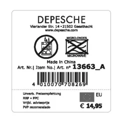 Best DEPESCHE TOPModel Trinkflasche Edelstahl LEOHEART