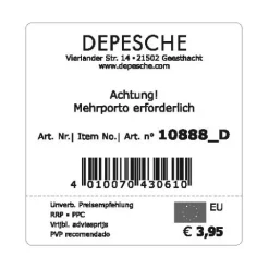 Hot DEPESCHE WUNSCHERFÜLLER große Karte mit Geldbrief