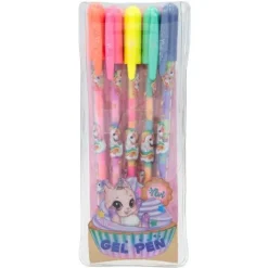 Outlet DEPESCHE Ylvi Gelstifte-Set in 5 Regenbogenfarben