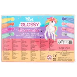Outlet DEPESCHE Ylvi Glossy Filzstifte Set